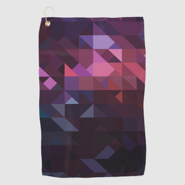 Serviette De Golf Triangles Vibrants (Devant)