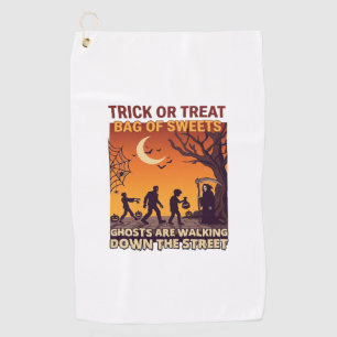 Serviette De Golf Trick Or Treat Halloween Zombies Grim Reaper Citro