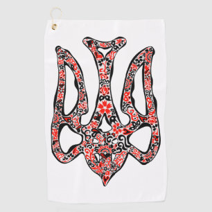 Serviette De Golf Trident de l'emblème national ukrainien tryzub sty