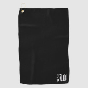 Serviette De Golf Triple Monogramme Preppy   Golf Towel
