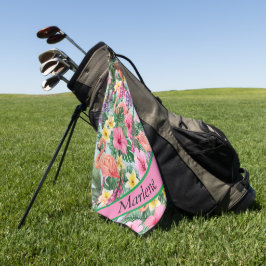 Serviette De Golf Tropical customisé