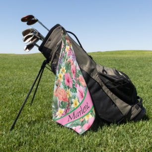 Serviette De Golf Tropical customisé 