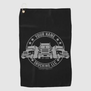 Serviette De Golf Trucker personnalisé Big Rig Semi Camion Camion