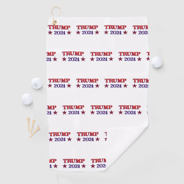 Serviette De Golf Trump 2024 étoiles (En situation)