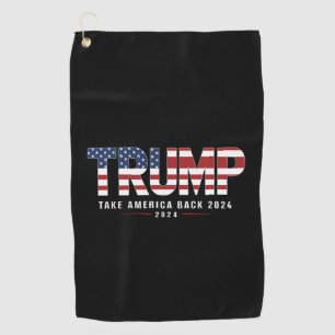Serviette De Golf Trump 2024 Reprenez l'Amérique Cadeaux américains 