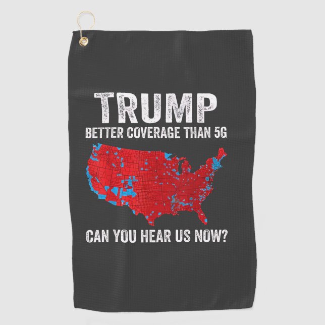 Serviette De Golf Trump Meilleure Couverture Que 5G Pouvez-Vous Nous (Devant)
