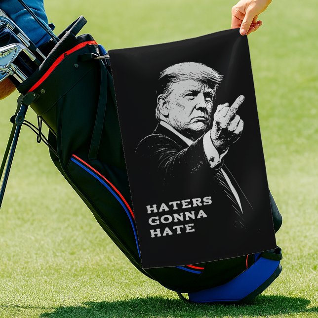 Serviette De Golf Trump Middle Finger 2026 Meme Funny (Créateur téléchargé)