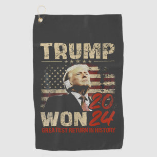 Serviette De Golf Trump remporte le plus grand retour de l'histoire 