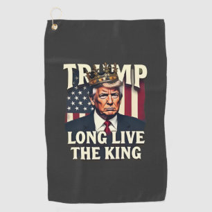 Serviette De Golf Trump Vive le roi Pro Trump Patriotique