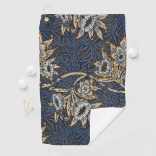 Serviette De Golf Tulipe Saules Motif Bleu Floral de William Morris