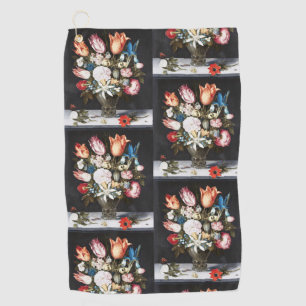 Serviette De Golf Tulipes et Roses hollandaises antiques de Bosschae