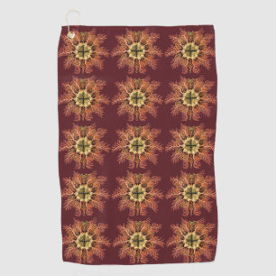 Serviette De Golf Tuniqué marin Ernst Haeckel Vie en mer Rouge Art