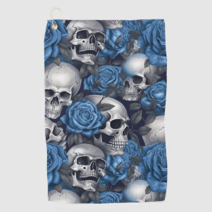 Serviette De Golf Un design de la série A Skull and Roses 12