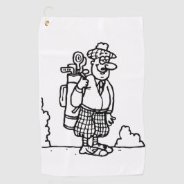 Serviette De Golf Un golfeur écossais