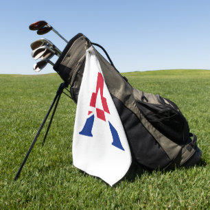 Serviette De Golf Un monogramme superposé sur Union Jack Flag gtcnt