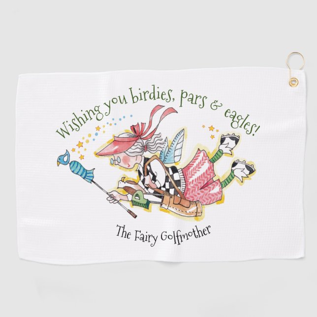 Serviette De Golf Un voeu de Fairy Golfmother (Horizontal)