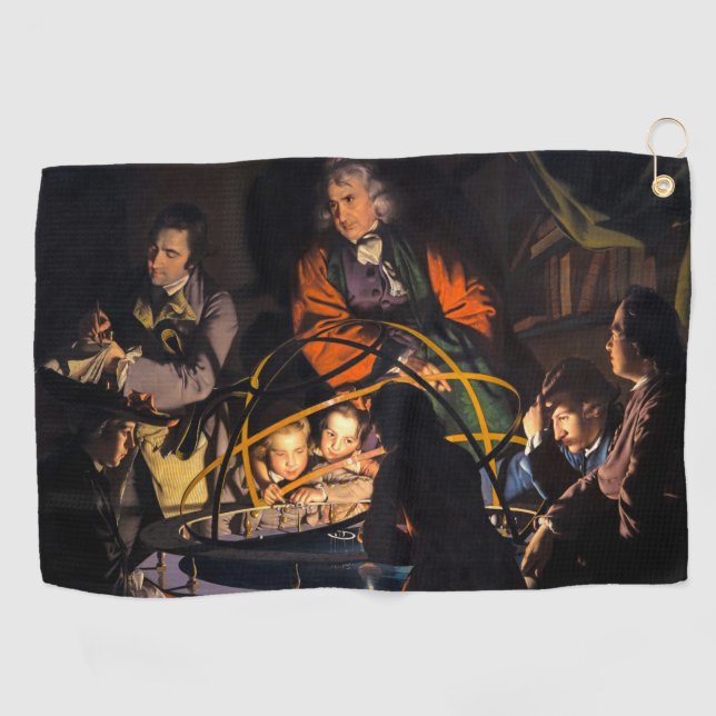 Serviette De Golf Une conférence de philosophe sur le système solair (Horizontal)