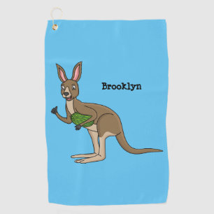 Serviette De Golf Une jolie illustration de kangourou australien