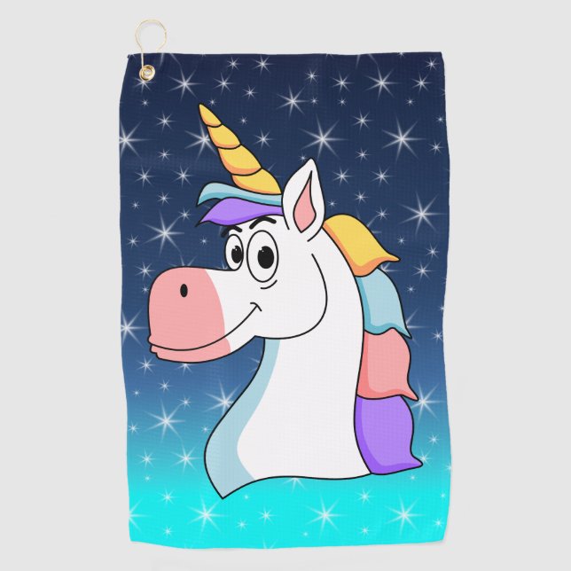 Serviette De Golf Unicorn cool (Devant)
