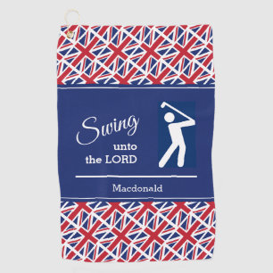 Serviette De Golf UNION JACK britannique personnalisé Swinge vers le