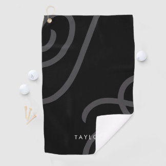 Serviette De Golf Unisex Modern Golf Serviette avec nom personnalisé