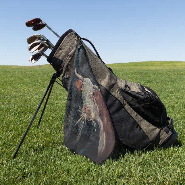 Serviette De Golf Vache! (Vert)