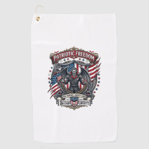 Serviette De Golf Vampire Patriotique Liberté Seigneur Horreur Monst