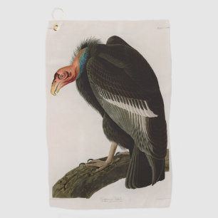 Serviette De Golf Vautour californien Oiseaux d'Amérique Audubon Im