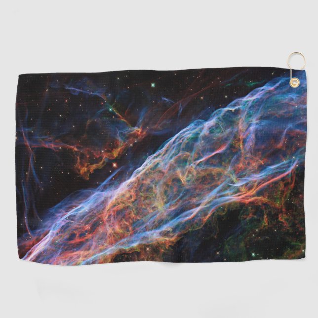 Serviette De Golf Veil Nebula Supernova Reste Télescope Hubble (Horizontal)