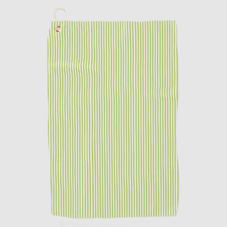Serviette De Golf Vert clair rayé à petits carreaux vintage Fermette