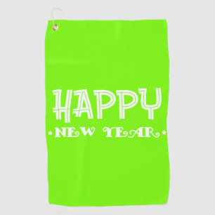Serviette De Golf vert fluorescent - Bonne année