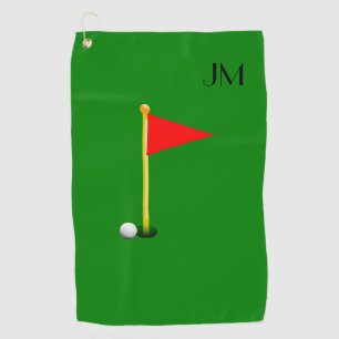 Serviette De Golf Vert personnalisé par coutume
