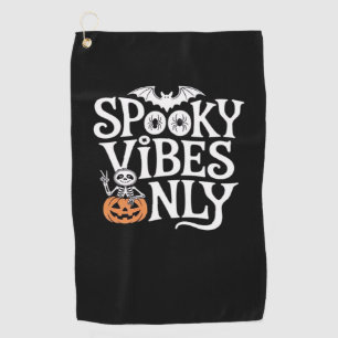 Serviette De Golf Vibes éffrayantes uniquement Halloween Sloth T-Shi