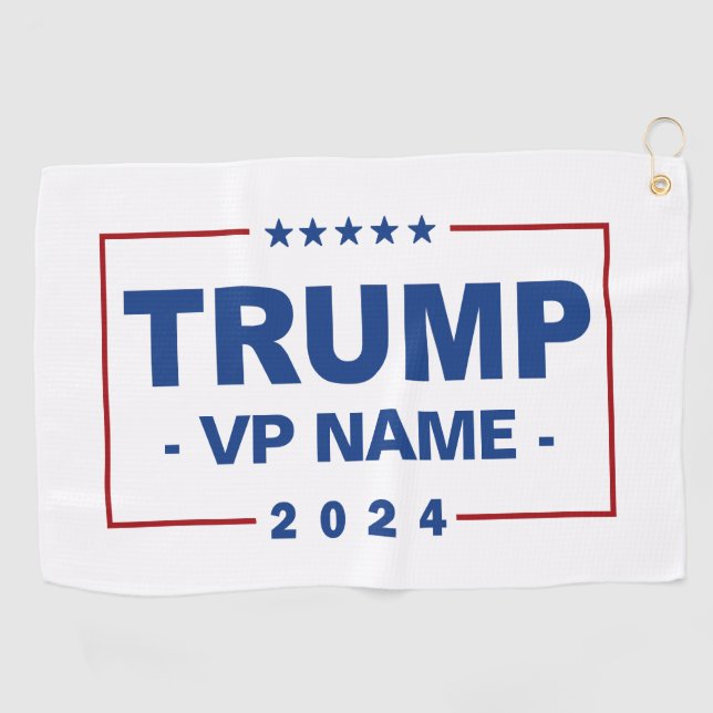Serviette De Golf Vice-président Trump 2024 sur mesure (Horizontal)