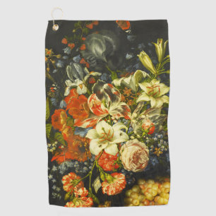 Serviette De Golf Vie morte avec fleurs et fruits