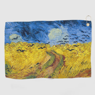 Serviette De Golf Vincent van Gogh - Wheatfield with Crows
