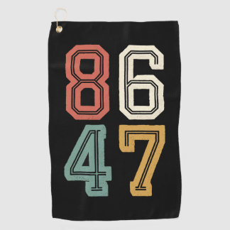 Serviette De Golf Vintage Classique 86 47 Anti Trump 2024 Impeachmen