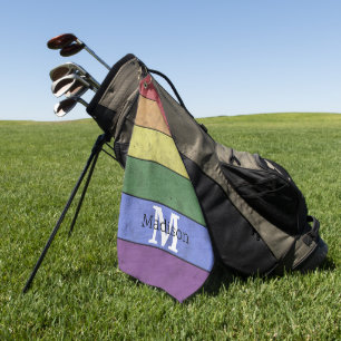 Serviette De Golf Vintage drapeau LGBT orgueil écarlate arc-en-ciel