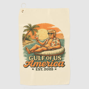 Serviette De Golf Vintage drôle Trump Amérique du Golfe 2025
