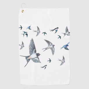 Serviette De Golf Vols d'hirondelles en vol