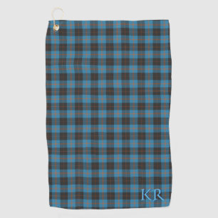 Serviette De Golf Vos initiales sur Angus District tartan antique