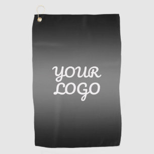 Serviette De Golf Votre logo et moderne gris foncé modifiable couleu