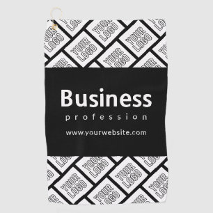 Serviette De Golf Votre logo Motif et nom commercial modifiable