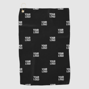 Serviette De Golf Votre logo ou toute image   Bandes diagonales