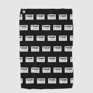 Serviette De Golf Votre logo ou votre conception Arrière - plan de