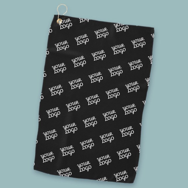 Serviette De Golf Votre logo répété (automatiquement) (Créateur téléchargé)