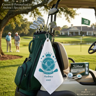 Serviette De Golf Voyage de golf personnalisé pour la retraite