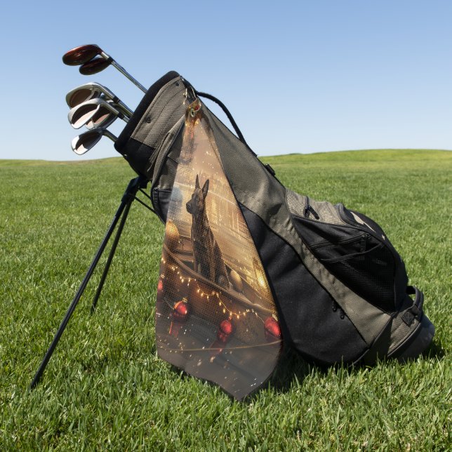 Serviette De Golf Voyage de Noël de Malinoi en Belgique (Vert)