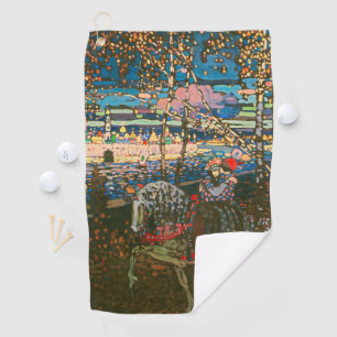 Serviette De Golf Wassily Kandinsky Le Couple à Cheval Art Russe