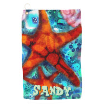 Whimsical Starfish Seashells Plage personnalisée